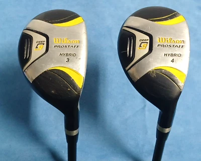 Wilson ProStaff Deep CG 3 Hybrid & 4 Hybrid w/ Graphite Men's Flex Shaft RH - Image 1 of 4