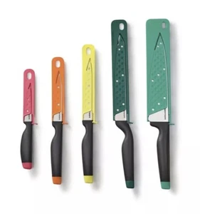 TUPPERWARE Amazing Series Knife Knives & Sheath Set of 5 New 2024 Series - Foto 1 di 3