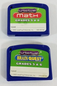 Cartuchos LeapFrog Turbo Twist Matemáticas y Cerebro QUEST Grados 5 y 6 Reemplazos - Imagen 1 de 6