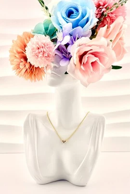 New Genuine Pandora Shine Gold Triple Stone Heart CollierNecklace 363014C01-45cm - Image 1 of 4