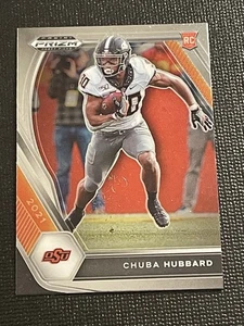 2021 Panini Prizm Draft Picks #125 Chuba Hubbard RC OSU Carolina Panthers - Foto 1 di 2