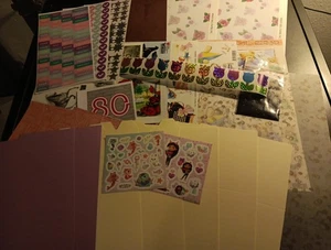 PAQUETE DE VENTA HOBBYCRAFTS PARA SCRAPBOOKING Y BRILLOS (OFERTA514)  - Imagen 1 de 2