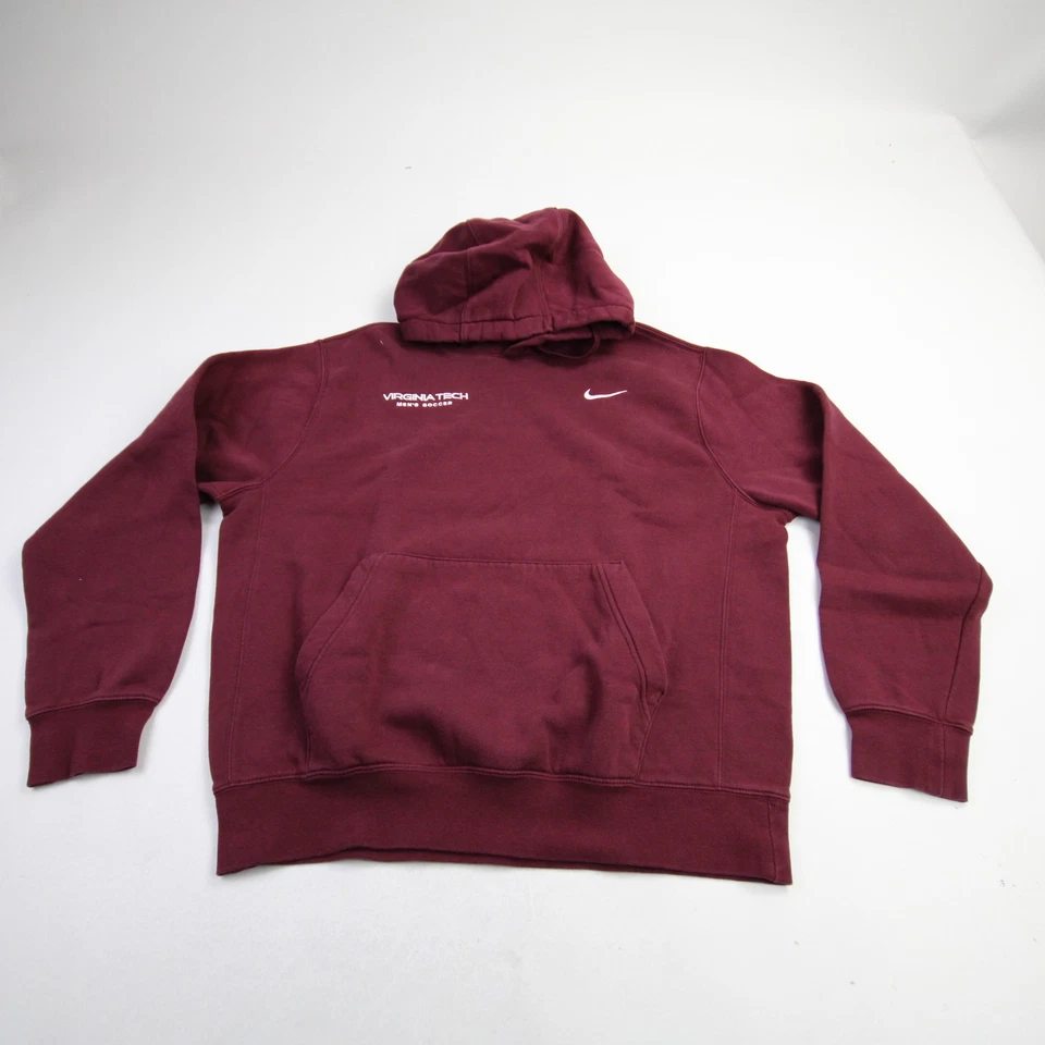 Virginia Tech Hokies Nike Sweatshirt Men's Maroon Used - Image 1 of 4