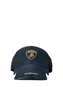 BALENCIAGA Black Baseball Cap New & Authentic - Picture 1 of 3