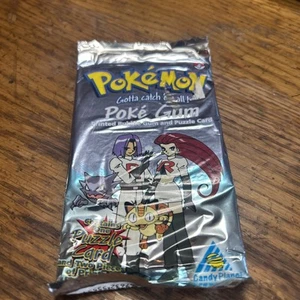 Pokemon Poke Gum Pack Trading Card 1999 Team Rocket NEW - Picture 1 of 6