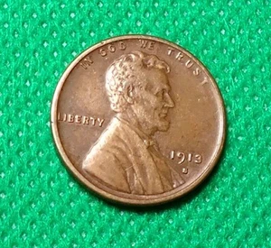 1913-S Lincoln Wheat Cent - Semi Key date - XF + #1072 - Picture 1 of 5