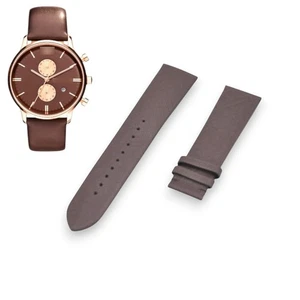 Correa de cuero marrón AR0387 22 mm para Emporio Armani - Imagen 1 de 7