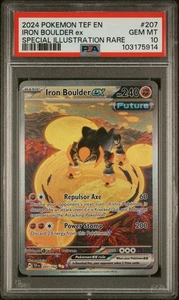 2024 Pokemon Temporal Forces #207 Iron Boulder ex SIR PSA 10 GEM MINT - Picture 1 of 2