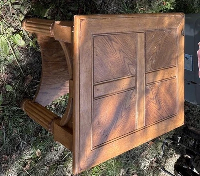 Juego de 1 mesa auxiliar/mesas de noche de madera maciza de roble Foto 1 de 4