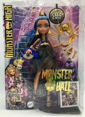 MATTEL Monster High Monster Ball CLEO DE NILE | Puppe mit Accessoires & Zubehör | 4+