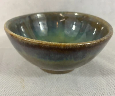 Antique Fulper Arts And Crafts Pottery Green Glazed Ceramic Cereal Soup Bowl - Image 1 of 4