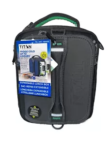 NEW Titan Arctic Zone Expandable Lunch Box w/ 2 Ice Walls & Container Set Black - Picture 1 of 6