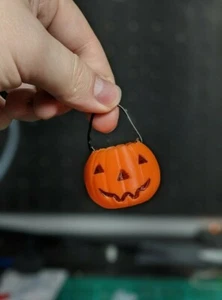 MINIATURE Halloween Candy Bucket/Pail for Action Figures/Dolls Mini Scale - Picture 1 of 6
