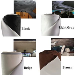 Car Headliner Re-upholstery Foam & Rod Headliners Suede Fabric Face Multi Colors - Picture 1 of 16