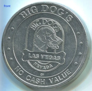 TN041 Las Vegas Nevada, Big Dog's Cafe & Casino, Lucky Dog, aluminum token coin - Picture 1 of 3