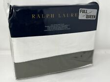 Ralph Lauren Tweed Green LANGDON Queen Full Duvet Comforter Cover NEW MSRP $400