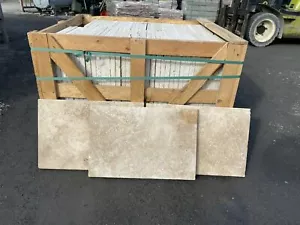Natursteinplatten Poolumrandung Terrassenplatten Travertin Weiß 60/40/3 cm 24 m² - Bild 1 von 7