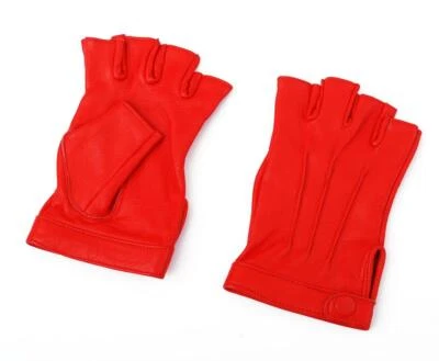 Women Half Finger Cycling, Outdoor Sports soft Sheep Leather Gloves - Image 1 of 4