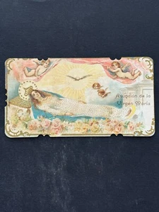 holy card chromolithography santino image pieuse "ASUNCIÓN DE LA VIRGEN MARIA" - Picture 1 of 1