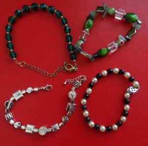 Bulk lot of 4 Costume Jewellery Bracelets, - Picture 1 of 2