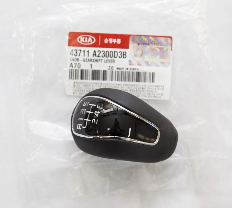 Perilla de cambio de marchas manual de cuero de 6 velocidades para Kia Forte Cerato K3 Ceed 2012-2016 Foto 1 de 1