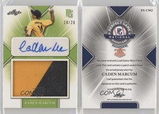 2021 Leaf Perfect Game National Showcase Emerald /20 Caden Marcum Patch Auto