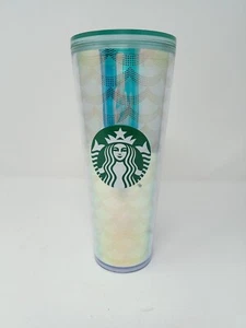 Starbucks Holiday 2019 sirena iridiscente cola de sirena vaso de taza fría 24 oz - Imagen 1 de 3