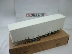 Camión moderno Cararama transporte 1:50 blanco liso marco paso a paso lado cortina CR049 - Imagen 1 de 3