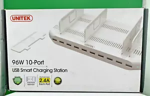 Unitek 96w 10-port USB Smart Charging Device Station, NEW, FREE SHIPPING! - Picture 1 of 5