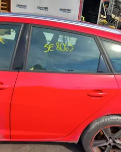 SEAT IBIZA ESTATE FR 2016 REAR DOOR N/S PASSENGER SIDE IN RED LS3H - Picture 1 of 16