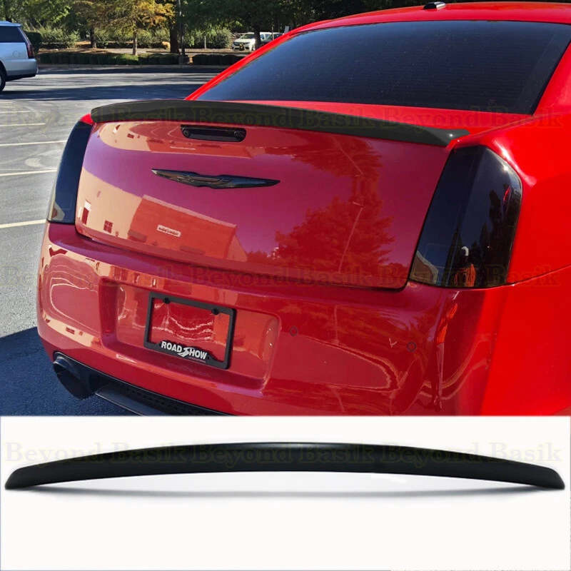 Alerón labial estilo fábrica para Chrysler 300 2011-2023 OE alerón maletero NEGRO MATE Foto 1 de 4