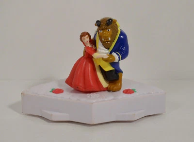 Figura Bella Bella y Bestia 1998 2,5" McDonald's ASIA Disney Navidad encantada Foto 1 de 4