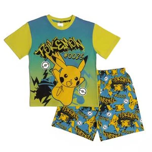 Pokémon Pyjamas Boys Pikachu #0025 Shorts Top Nightwear Pjs Kids Pokemon - Picture 1 of 4