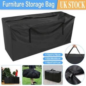 Extra Large Waterproof Heavy Duty Outdoor Garden Furniture Cushion Storage Bag - Picture 1 of 13