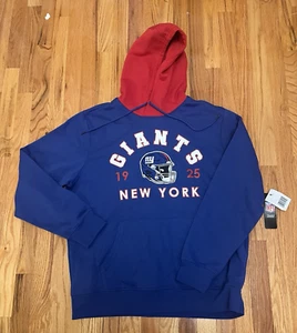 Felpa con cappuccio pullover NFL Team Apparel New York Giants uomo XL - nuova con etichette casco cucito - Foto 1 di 7