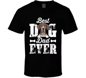 German Shorthaired Pointer Best Dog Dad Father's Day T Shirt - Picture 1 of 2