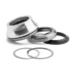 MISSION HEADSET BMX TURRET INTEGRATED SEALED SILVER - Picture 1 of 1