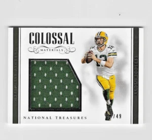 Aaron Rodgers 2017 Panini National Treasures Colossal Materials Patch 36/49 - Picture 1 of 2