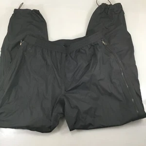Pantalones de lluvia Marmot para hombre XL negros precipitados cintura elástica piernas completas con cremallera impermeables - Imagen 1 de 9