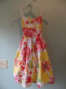 B. VESTIDO INTELIGENTE DE PASCUA/PRIMAVERA/FLOR ESPAGUETI CON CORREA NUEVO CON ETIQUETAS TALLA 3/4 - Imagen 1 de 9