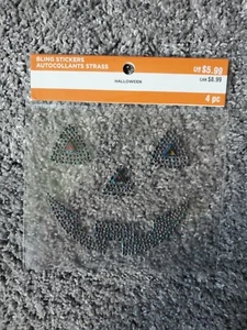 Pegatina ostentosa cara de calabaza de Halloween de recuerdos - Imagen 1 de 1