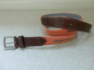 PETER MILLAR BELT MENS 42 GOLF QUERENCIA TANGERINE ORANGE USA - Picture 1 of 8