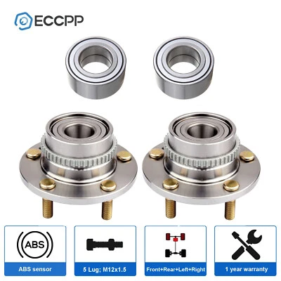 4X Front & Rear Wheel Hub Bearings FWD For Hyundai Tucson Kia Sportage 2005-2009 Foto 1 de 4