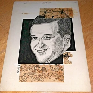 Caricatura dibujada a mano de 1950 dibujante AL CAPP Li'l Abner por P. K. Watters - Imagen 1 de 7