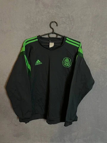 Mexico Team Training Jersey long Sleeve Sweatshirt Adidas Mens Size XL Cover