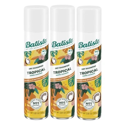 Batiste Dry Shampoo, Tropical Fragrance, 3.81 oz 3 Pack - Image 1 of 4