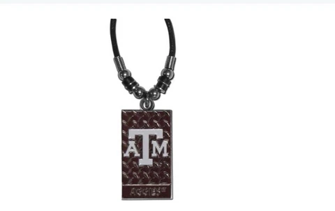 NCAA Texas A&M Aggies Gridiron Plate Necklace Cover