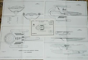 Star Trek III: The Search For Spock Movie U.S.S. Grissom Starship Blueprints NEW - Picture 1 of 1