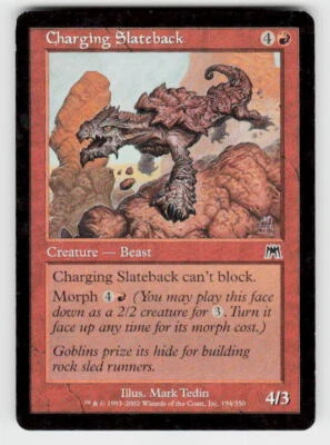 Onslaught #194 Charging Slateback - Image 1 of 2