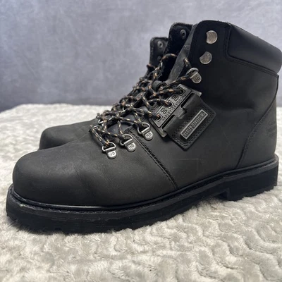 Botas de motocicleta Harley-Davidson® Templin de cuero negro para hombre D93434 para hombre 10,5 Foto 1 de 4